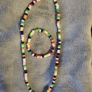 Necklace with matching bracelet